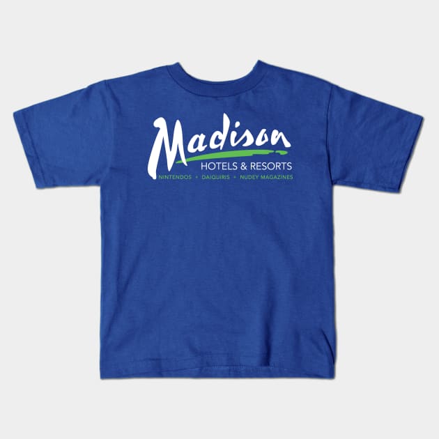 Madison Hotels Kids T-Shirt by CoDDesigns